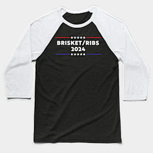 Brisket Ribs 2024 Funny Baseball T-Shirt